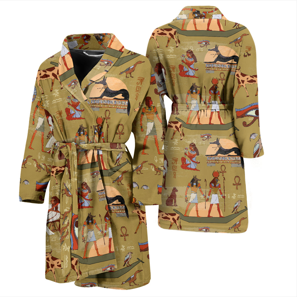 Ancient Greek Classic Pattern Design LKS305 Men Bathrobe