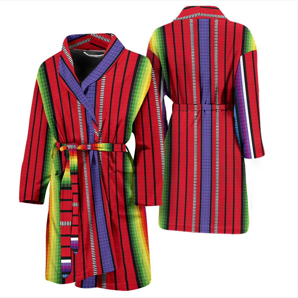 Serape Print Design LKS305 Men Bathrobe