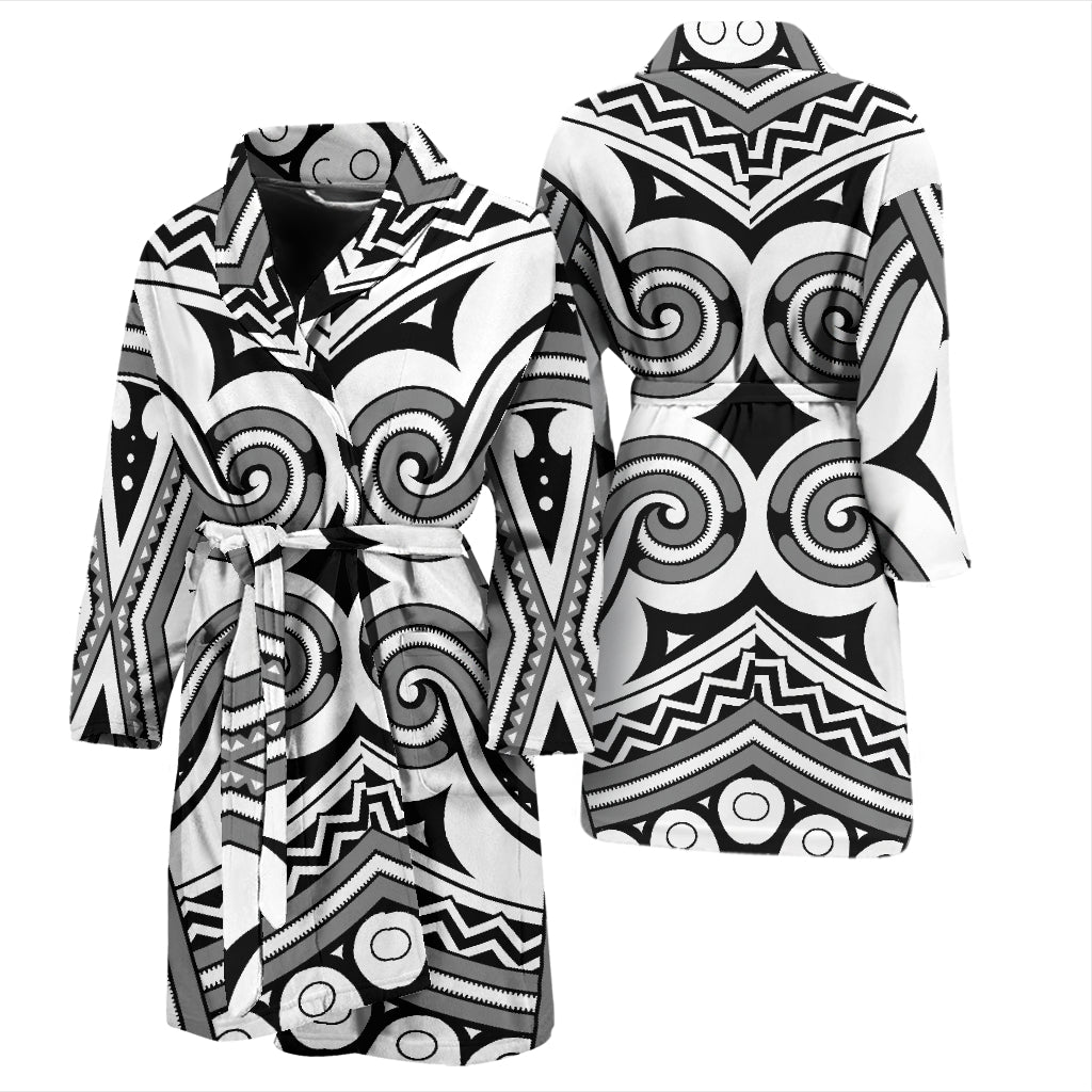 Samoan Pattern Print Design LKS302 Men Bathrobe