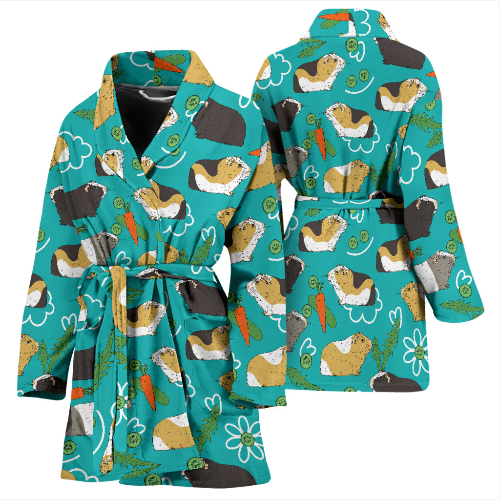 Guinea Pig Print Design LKS402 Women Bathrobe