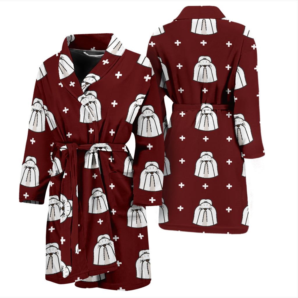 Shih Tzu Print Design LKS301 Men Bathrobe