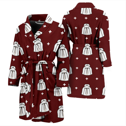 Shih Tzu Print Design LKS301 Men Bathrobe