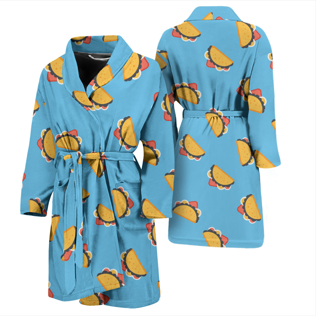Taco Print Design LKS301 Men Bathrobe