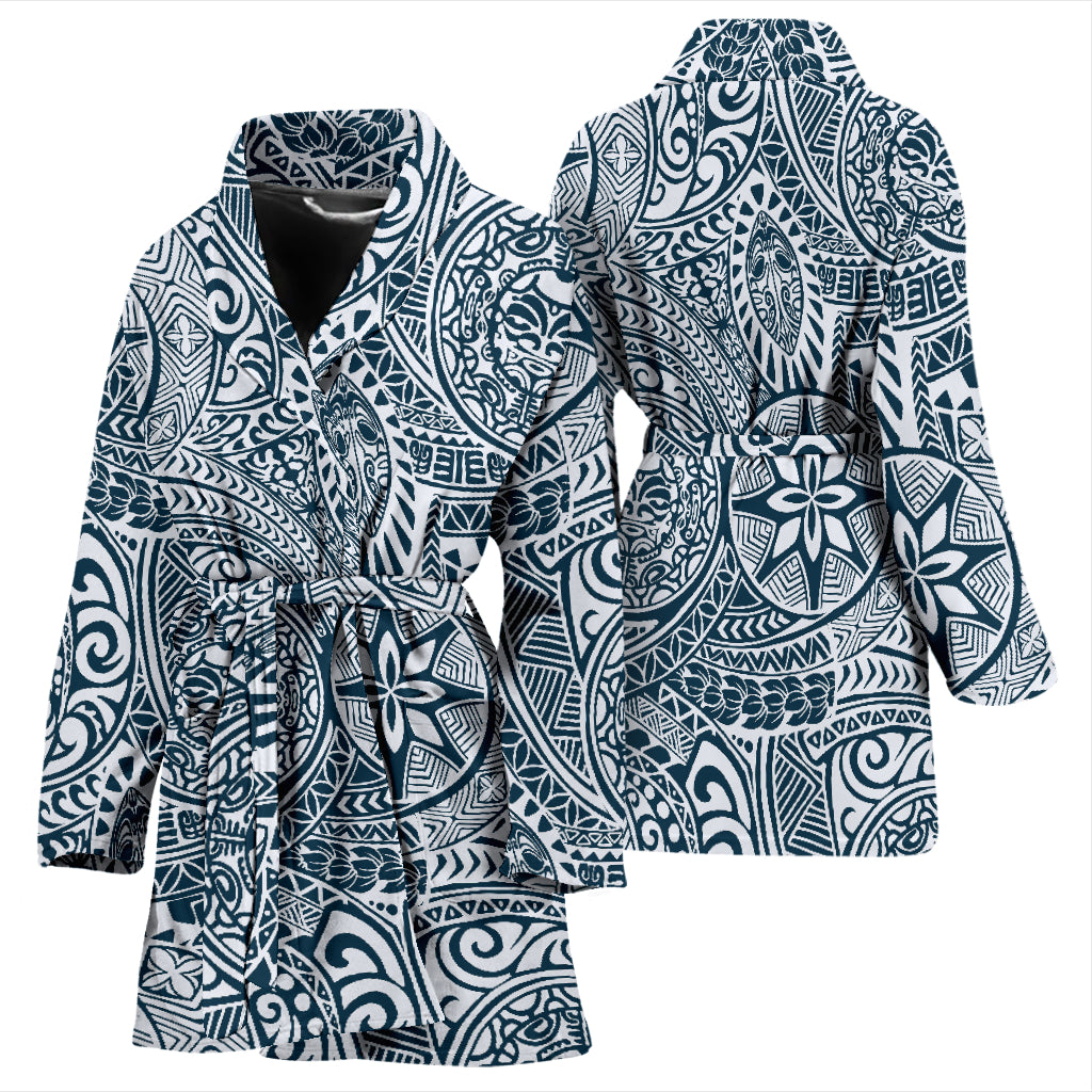 Samoan Pattern Print Design LKS306 Women Bathrobe