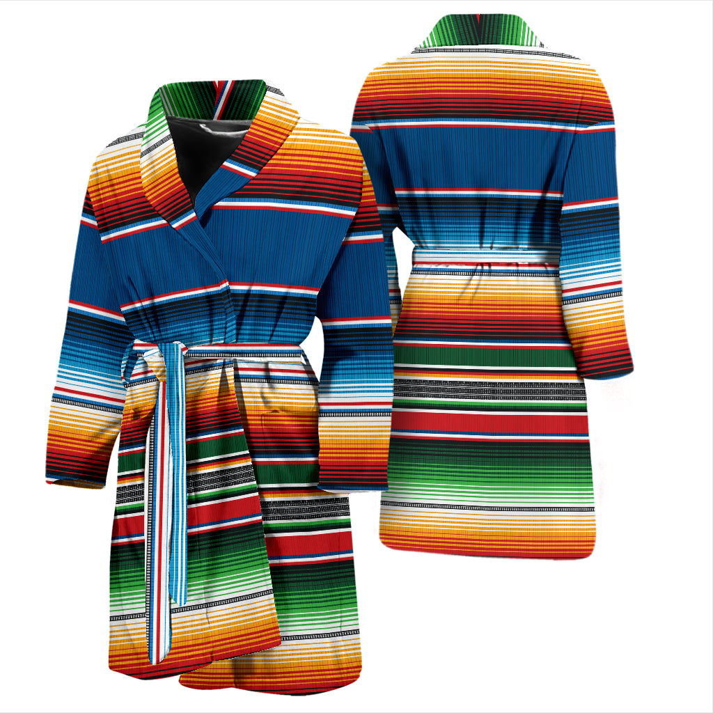Serape Print Design LKS303 Men Bathrobe