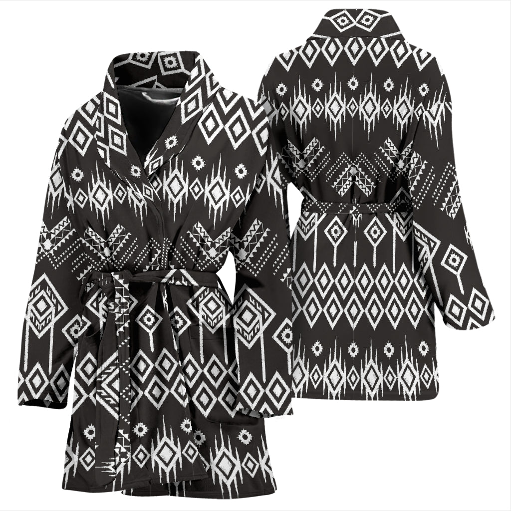 Tribal Pattern Print Design LKS304 Women Bathrobe