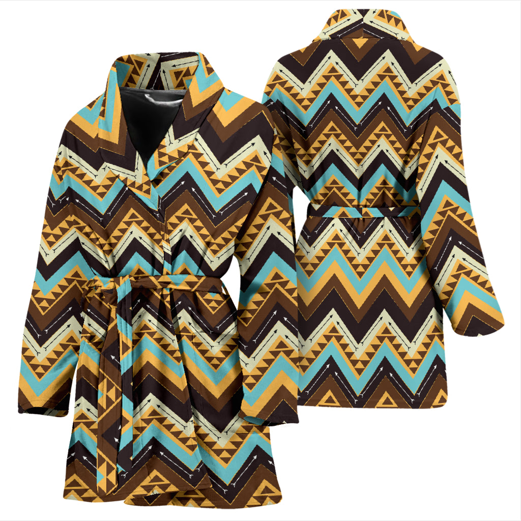 Southwest Pattern Print Design LKS301 Women Bathrobe