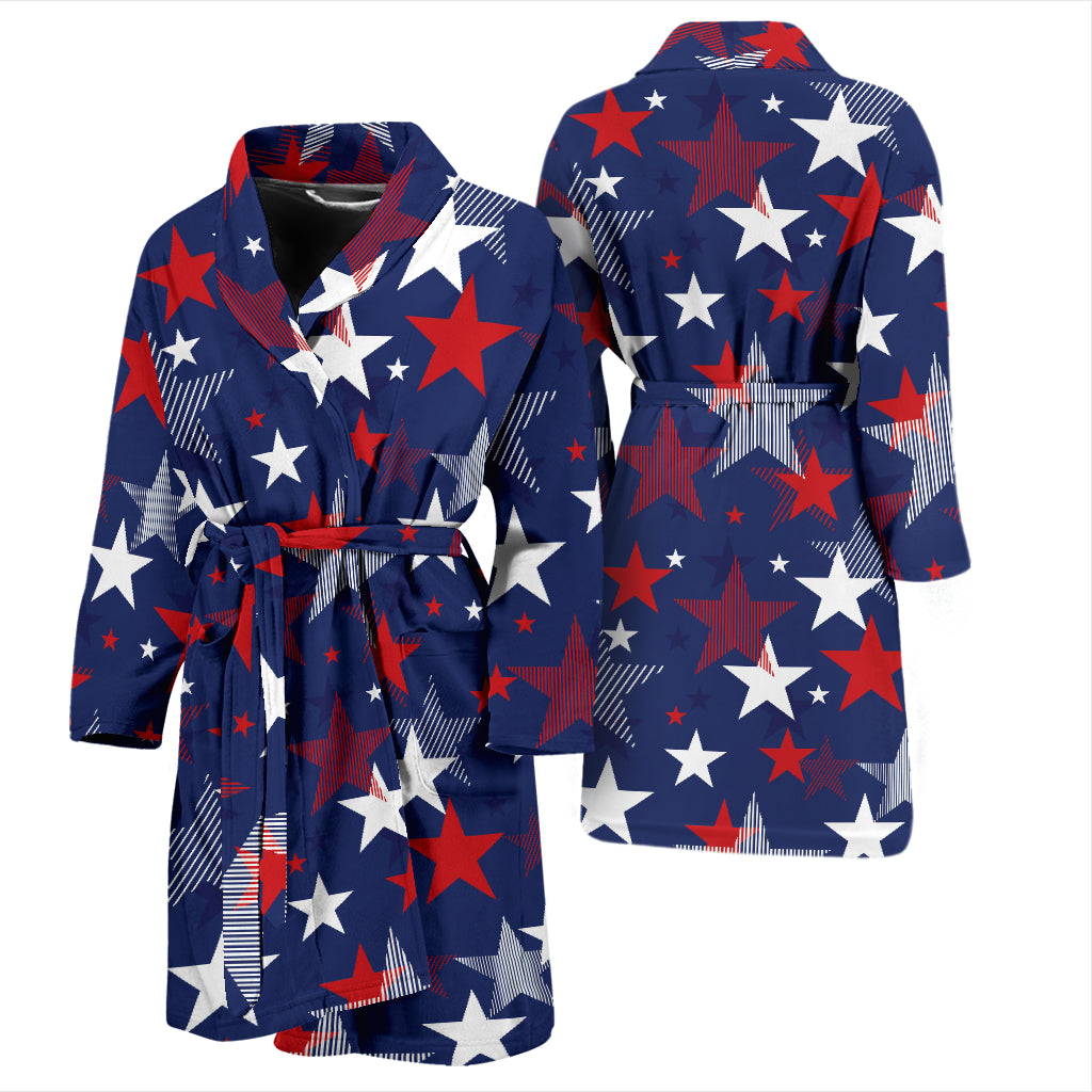 Star Print Design LKS304 Men Bathrobe