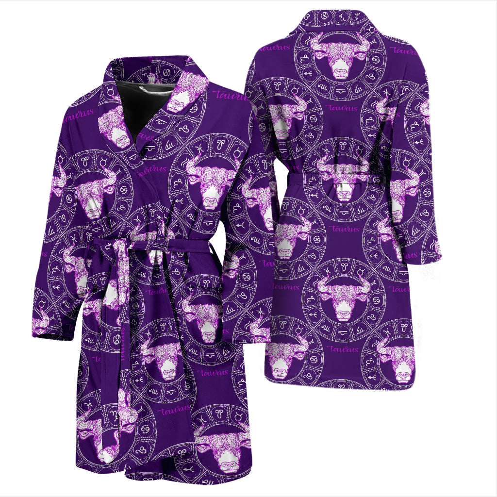 Taurus Print Design LKS303 Men Bathrobe