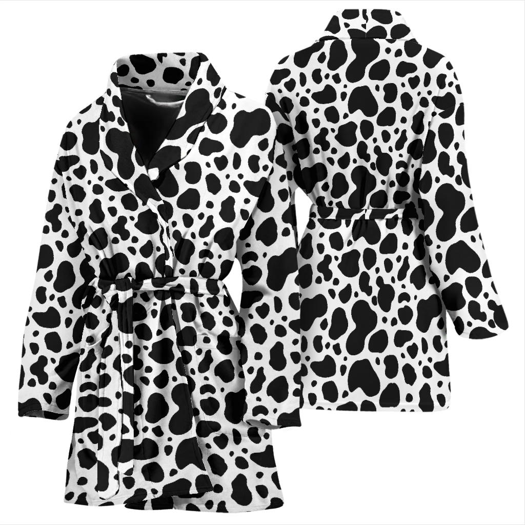 Cow Skin Pattern Print Design 04 Women Bathrobe