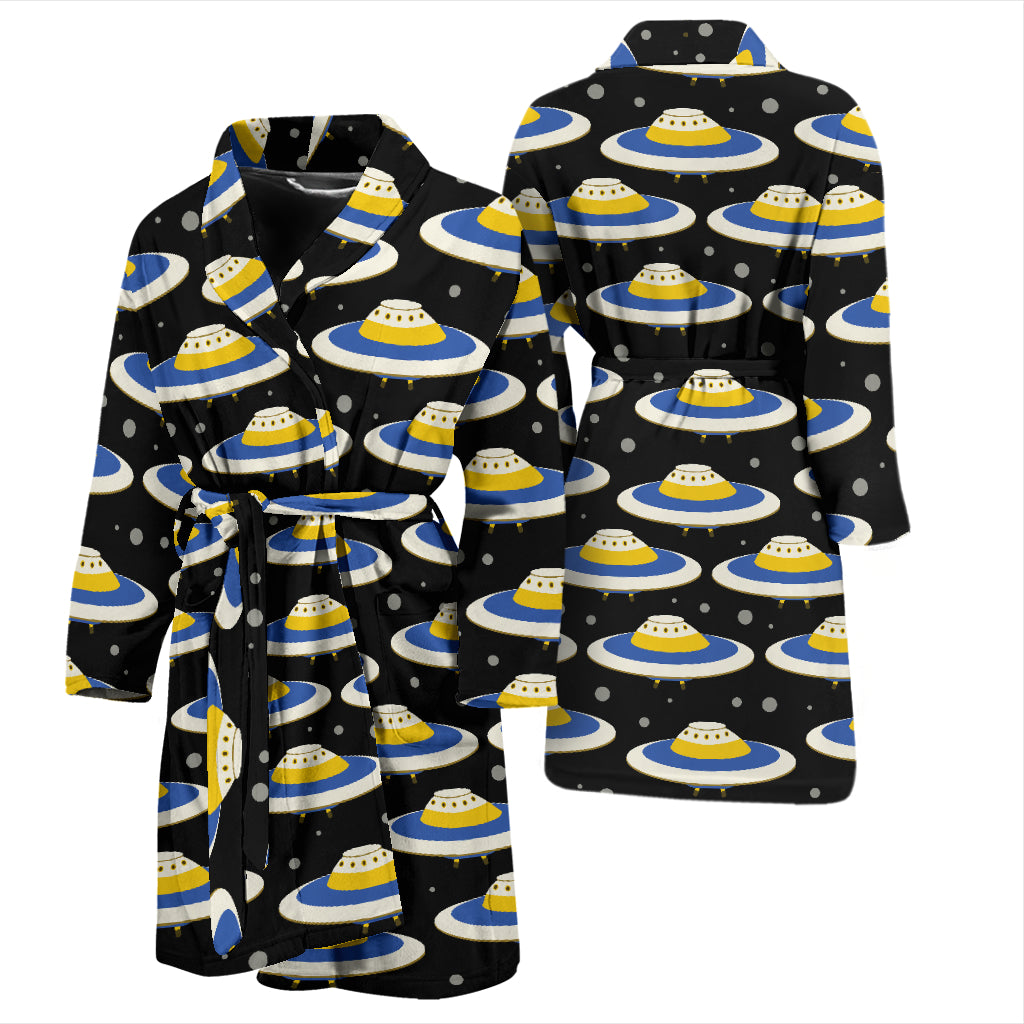 UFO Print Design LKS303 Men Bathrobe