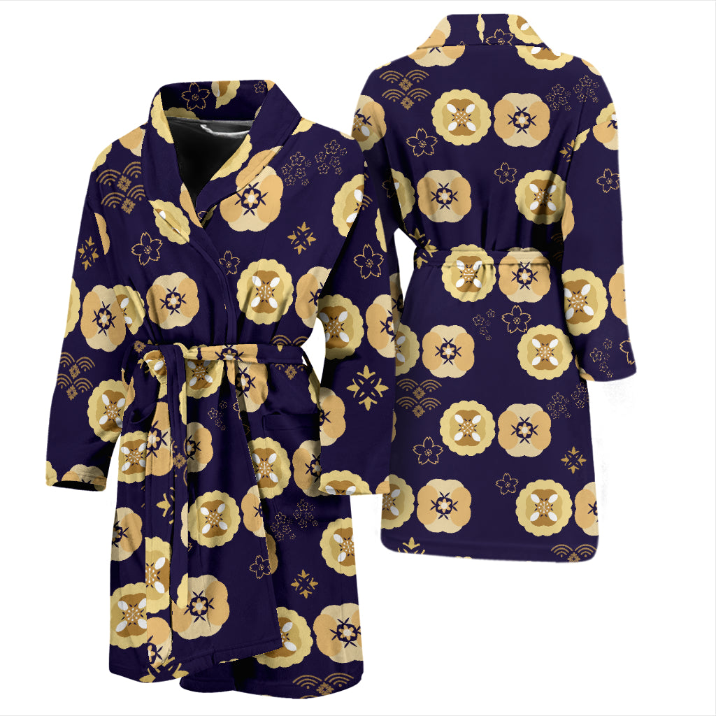 Sakura Print Design LKS303 Men Bathrobe