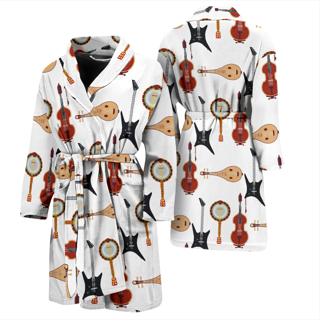 Banjo Print Design LKS403 Men Bathrobe
