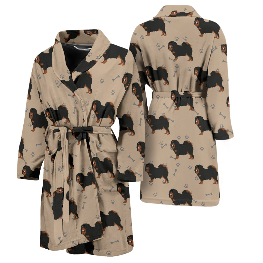 Tibetan Mastiffs Print Design LKS301 Men Bathrobe
