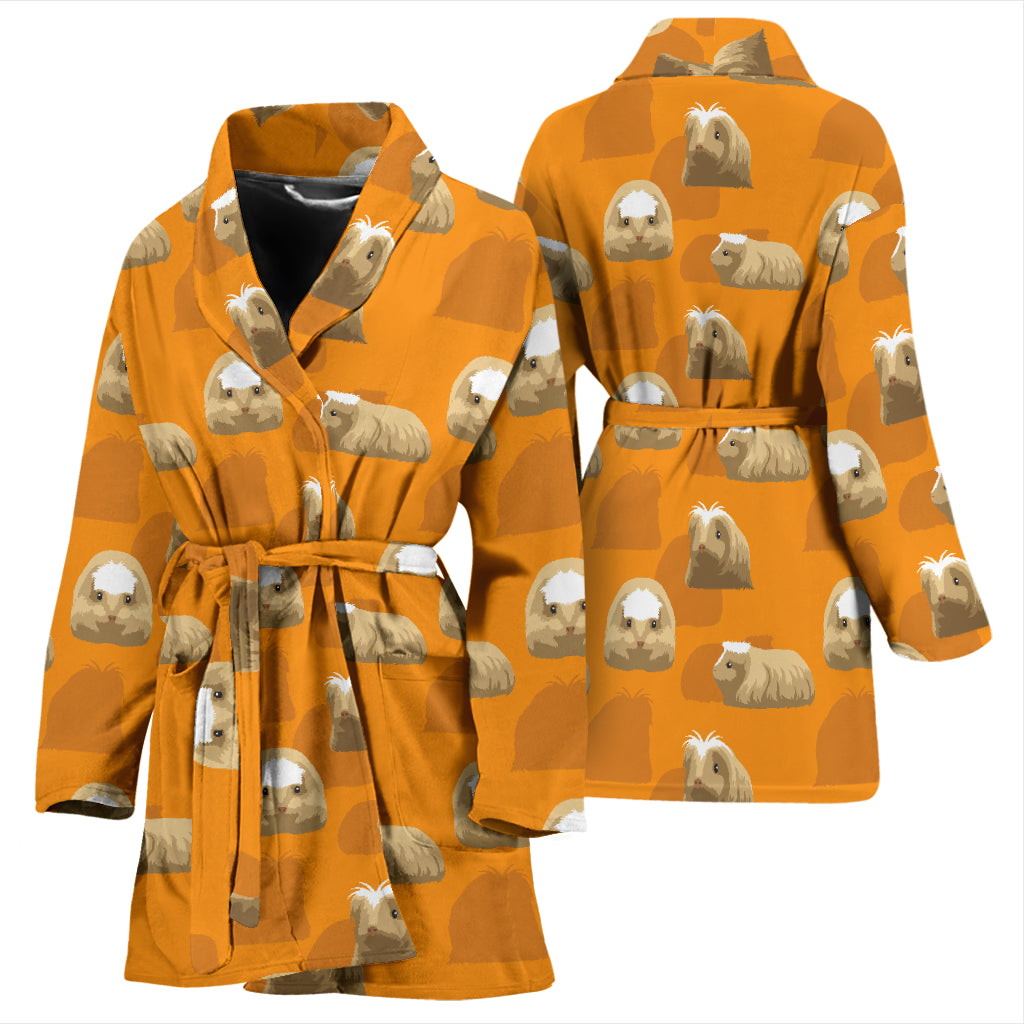 Guinea Pig Print Design LKS403 Women Bathrobe