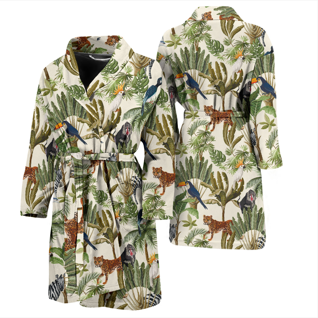 Safari Animal Print Design LKS304 Men Bathrobe