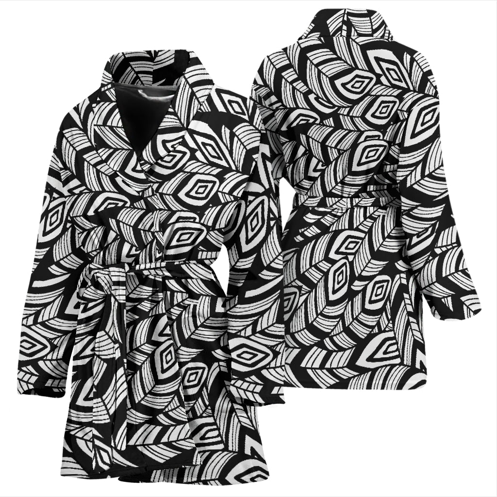 Tribal Pattern Print Design LKS302 Women Bathrobe