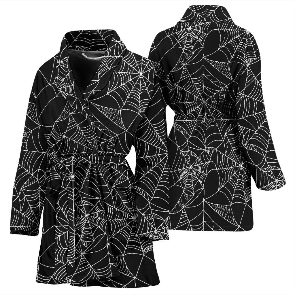 Spider Web Print Design LKS301 Women Bathrobe