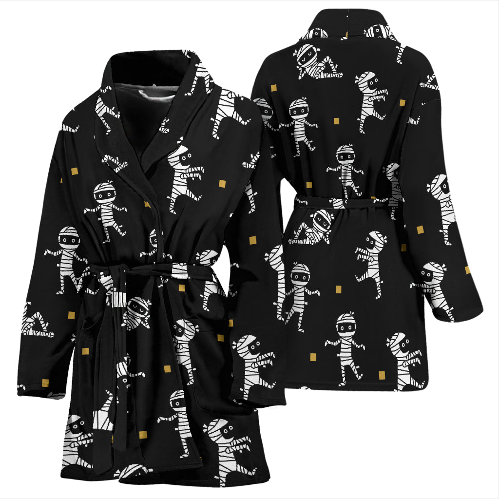 Mummy Cute Print Design LKS301 Women Bathrobe
