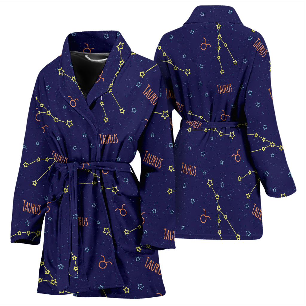 Taurus Print Design LKS301 Women Bathrobe