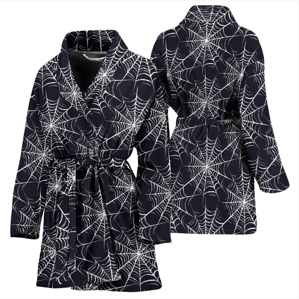 Spider Web Print Design LKS303 Women Bathrobe