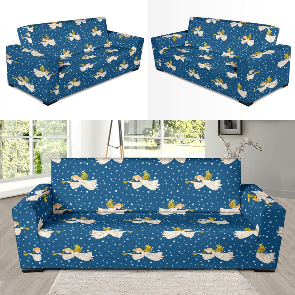 Angel Pattern Print Design 08 Sofa Slipcover