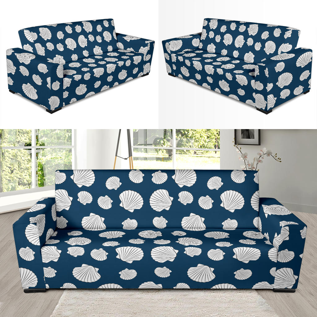 Seashell Print Design LKS3012 Sofa Slipcover