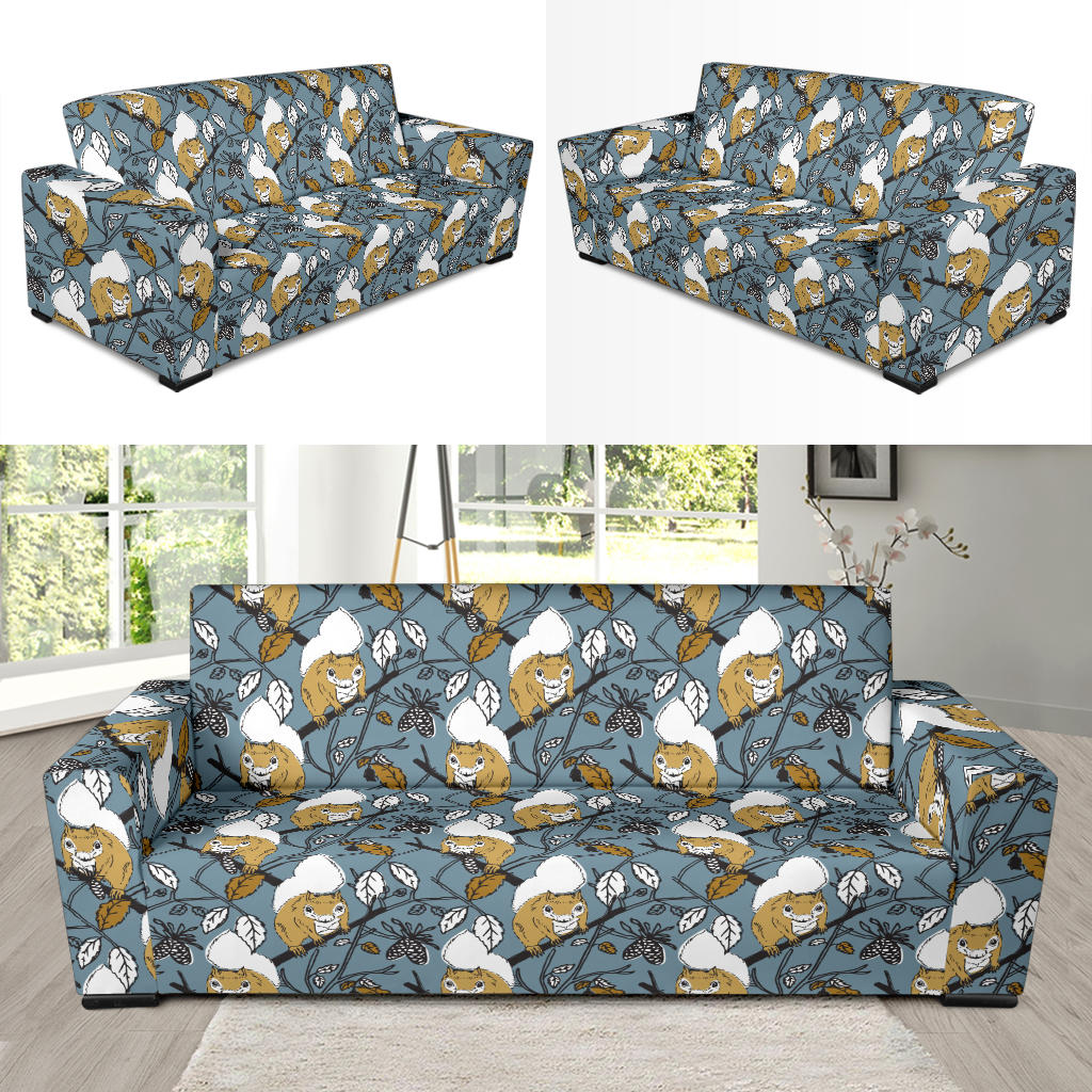 Squirrel Print Design LKS305 Sofa Slipcover