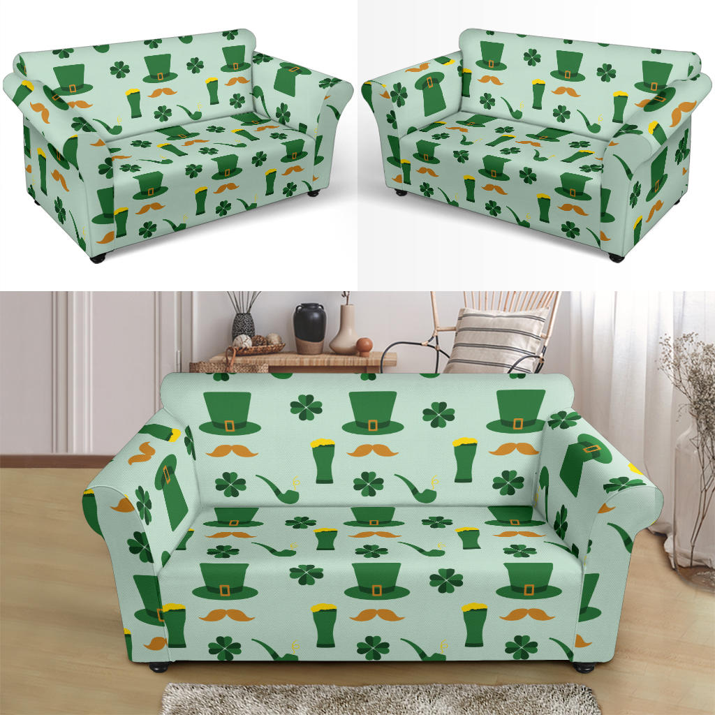 St Patricks Day Print Design LKS304 Loveseat Couch Slipcover
