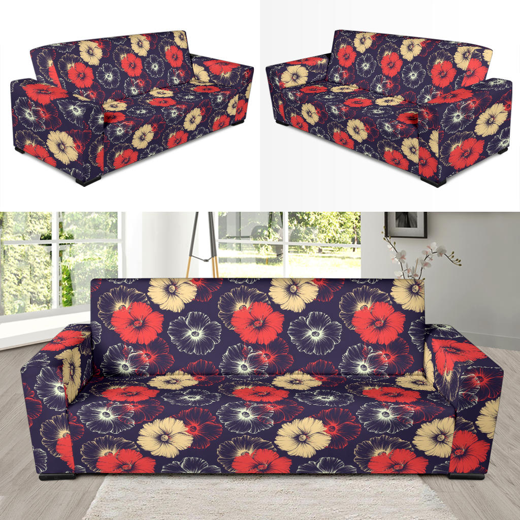 Tropical Flower Print Design LKS302 Sofa Slipcover