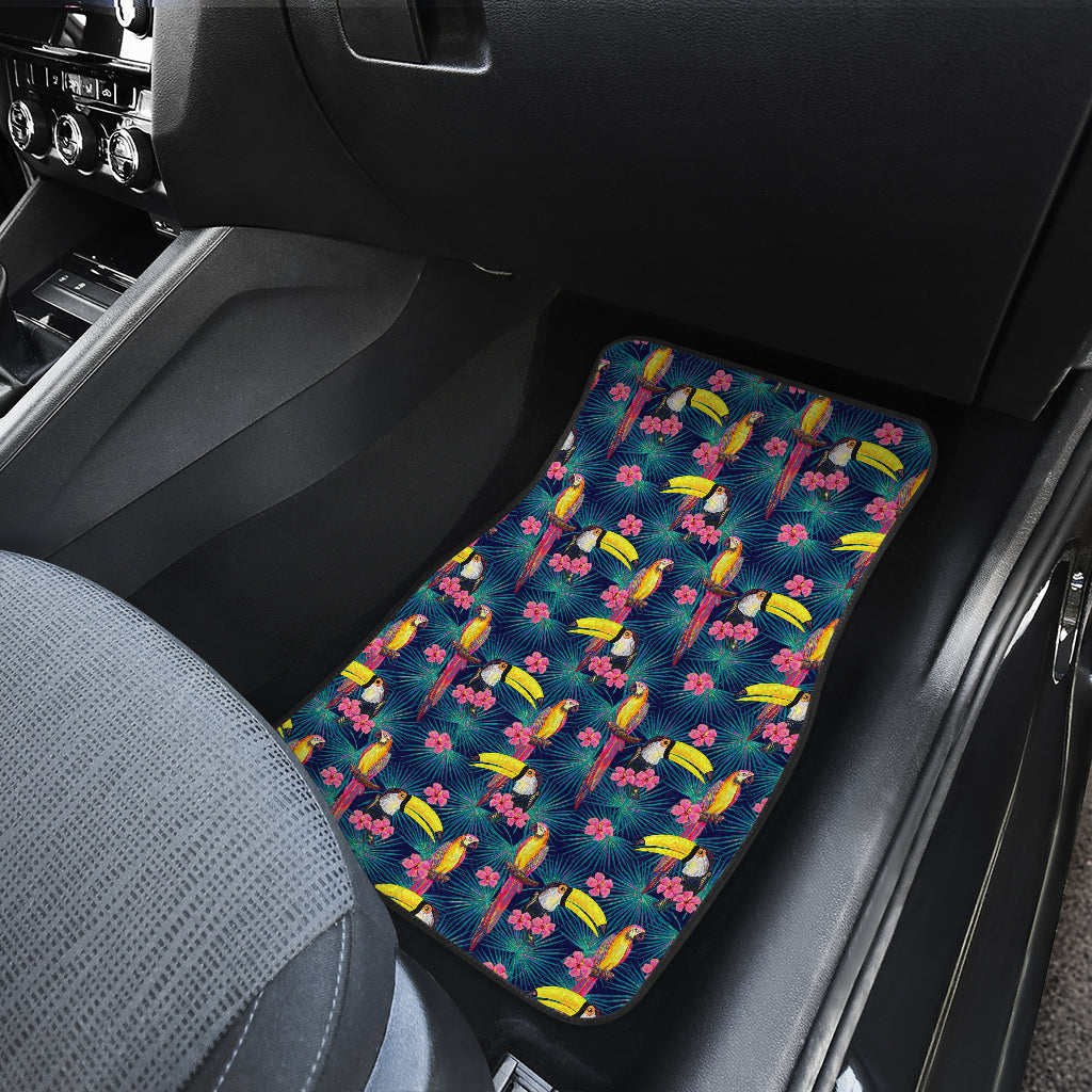 Toucan Parrot Design Car Floor Mats Front Back