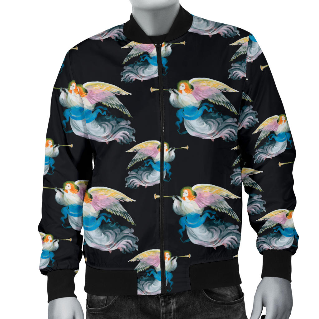 Angel with Wings Beautiful Design Print Men Bomber Jacket