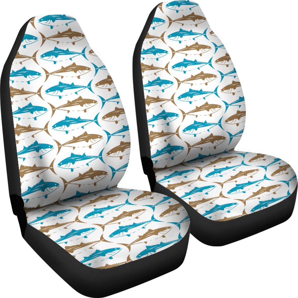 Tuna Fish Print Design LKS301 Car Seat Covers