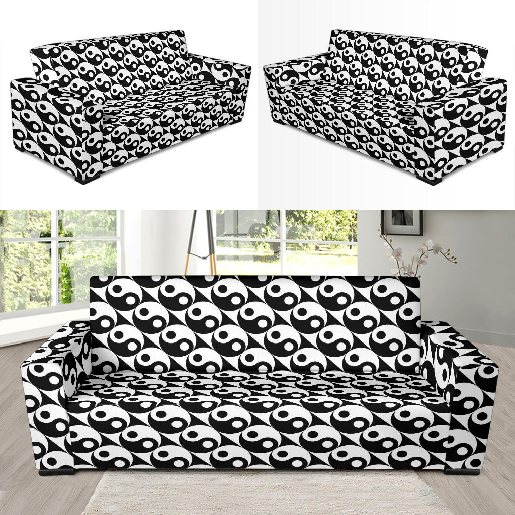 Yin Yang Print Design LKS304 Sofa Slipcover