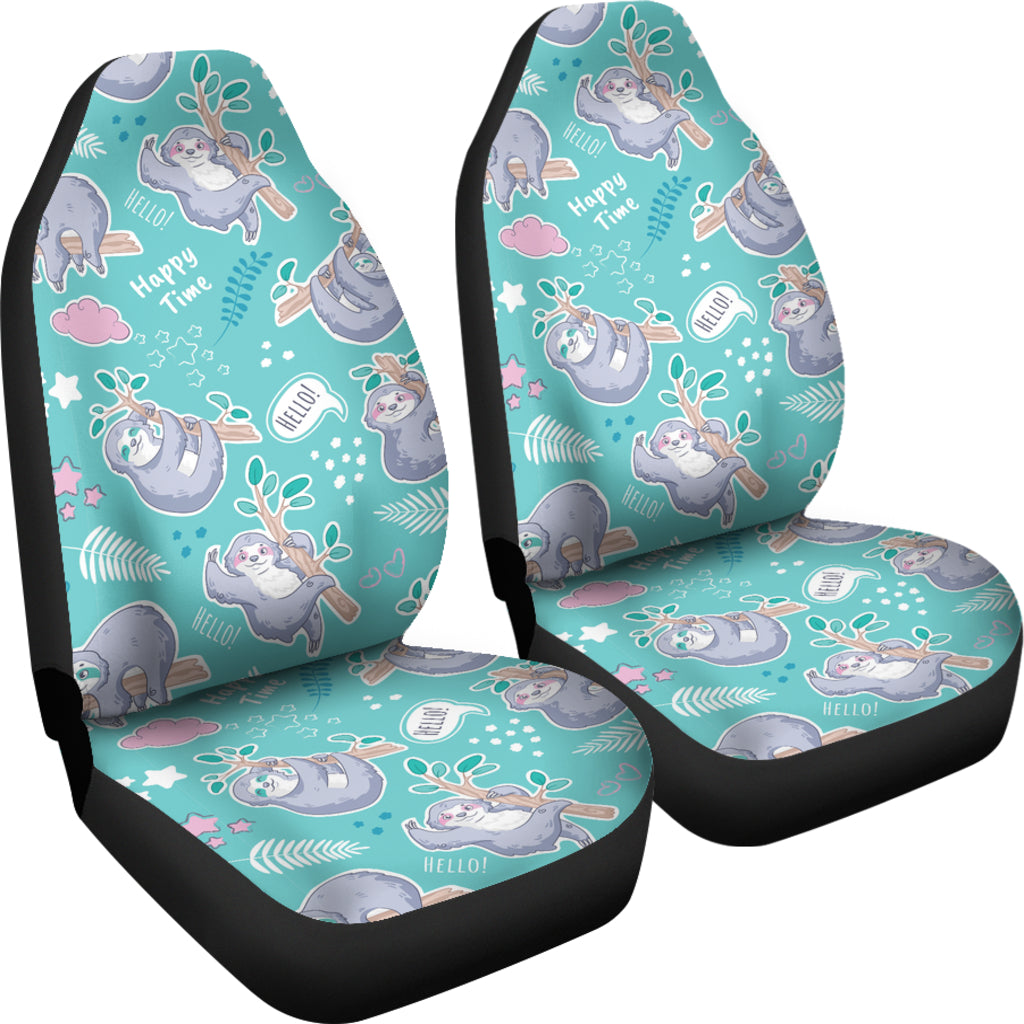 Sloth Print Design LKS309 Car Seat Covers
