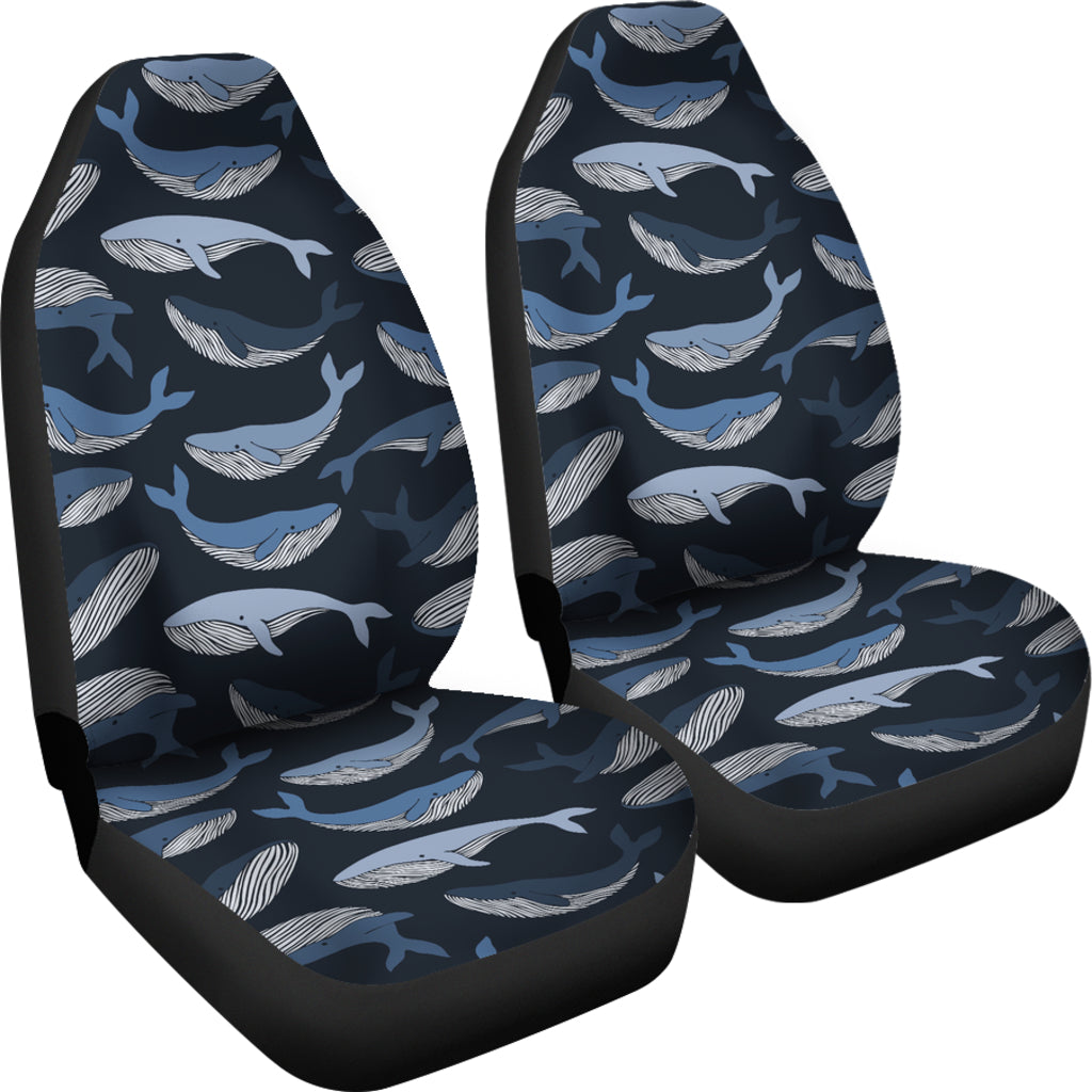 Whale Print Design LKS301 Car Seat Covers