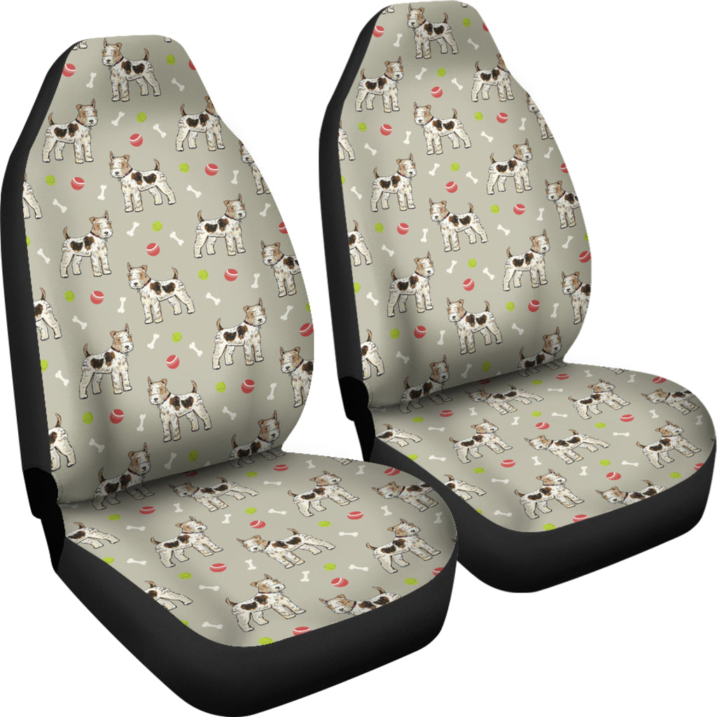 Toy Fox Terriers Print Design LKS301 Car Seat Covers