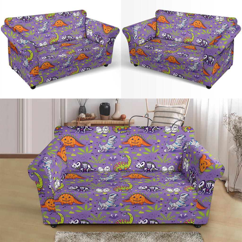 Zombie Dinosaur Print Design LKS302 Loveseat Couch Slipcover