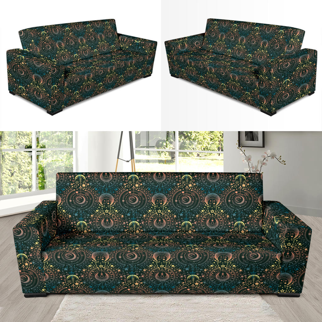 Sun Moon Print Design LKS307 Sofa Slipcover