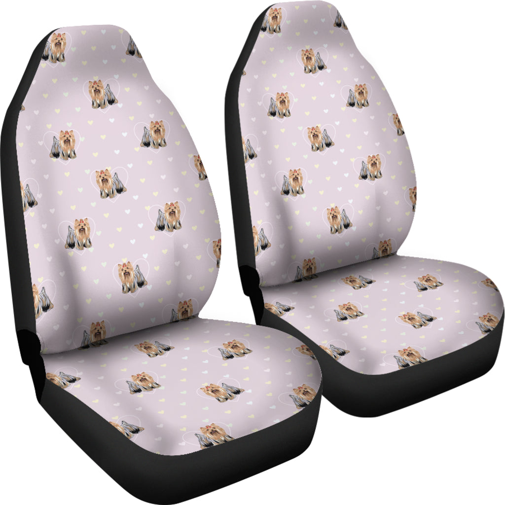 Yorkshire Terriers Print Design LKS302 Car Seat Covers