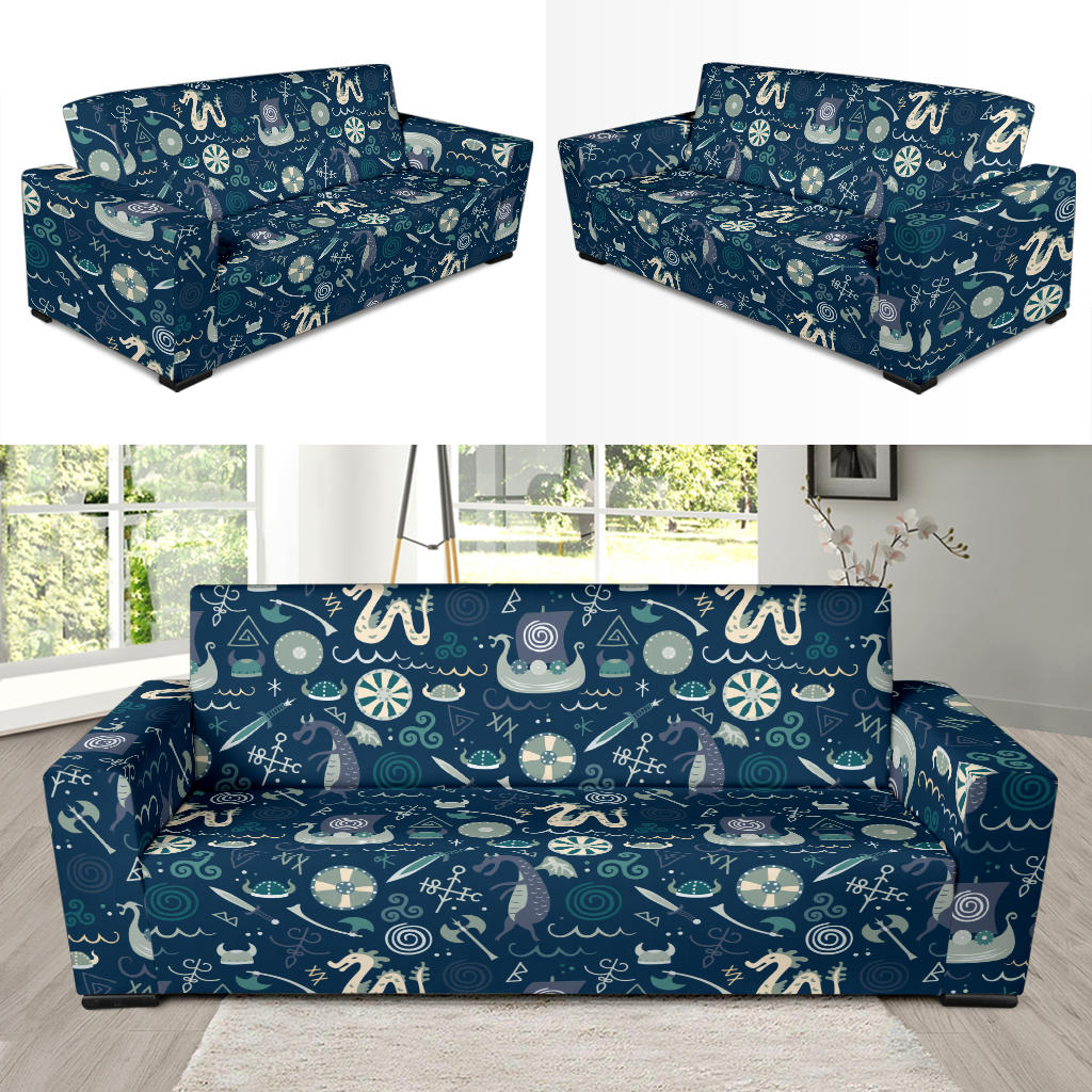 Vikings Print Design LKS305 Sofa Slipcover