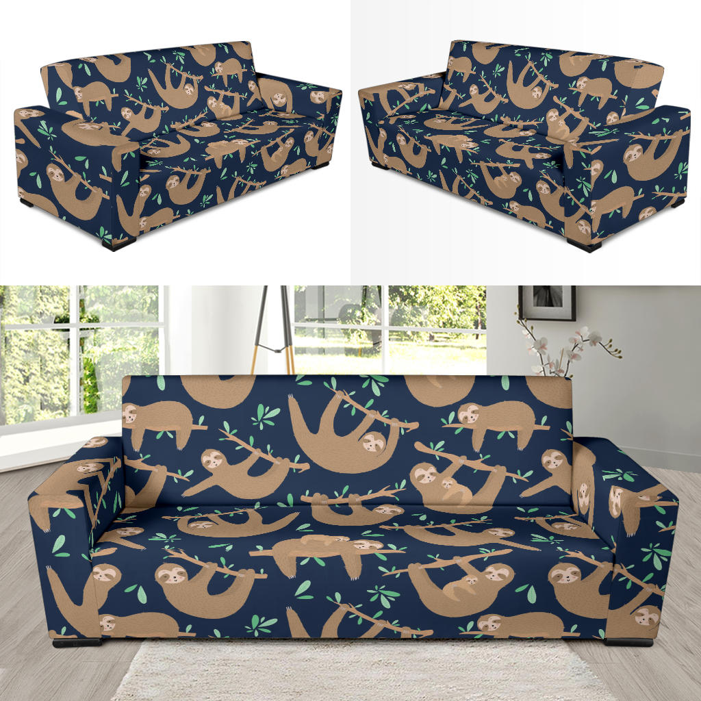 Sloth Print Design LKS307 Sofa Slipcover
