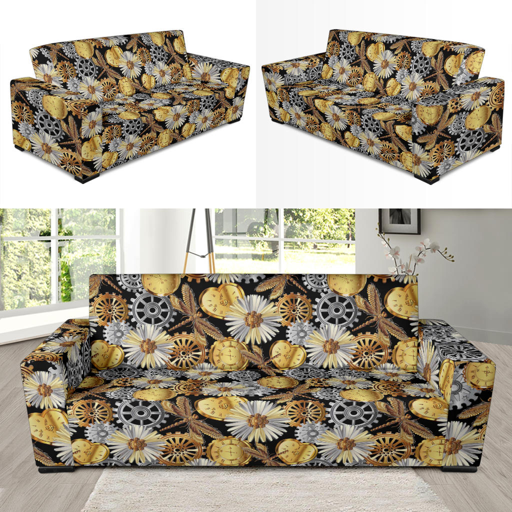 Steampunk Dragonfly Print Design LKS302 Sofa Slipcover