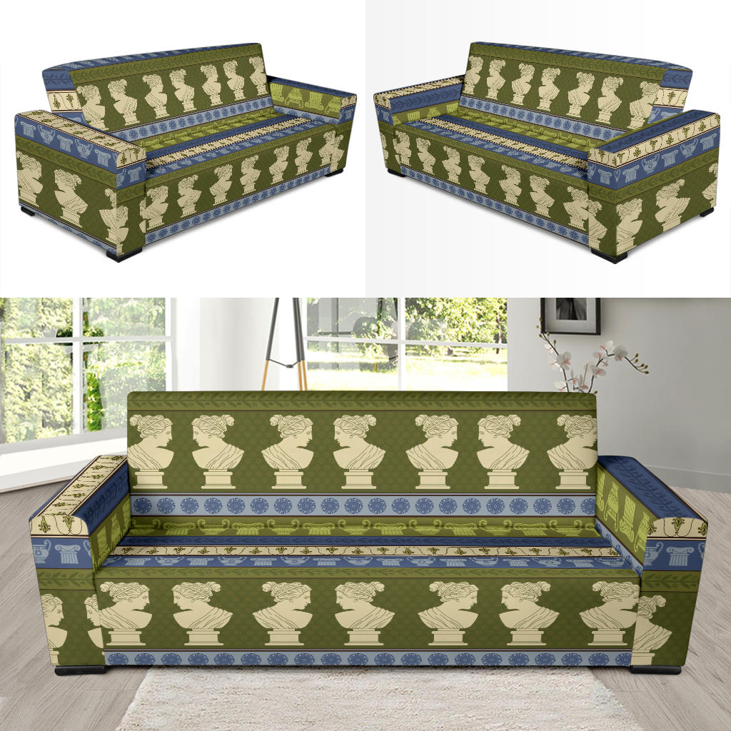 Ancient Greek Statue Print Design LKS301 Sofa Slipcover