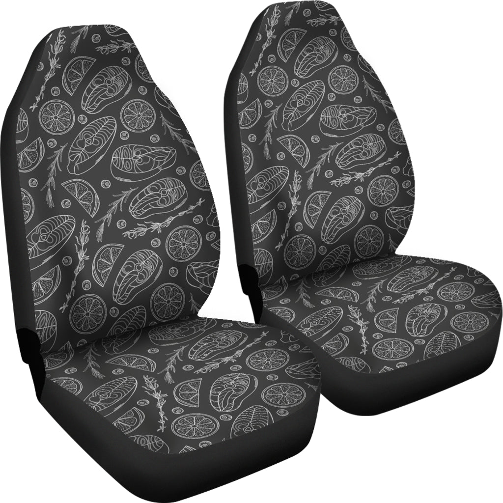 Steak Print Design LKS301 Car Seat Covers