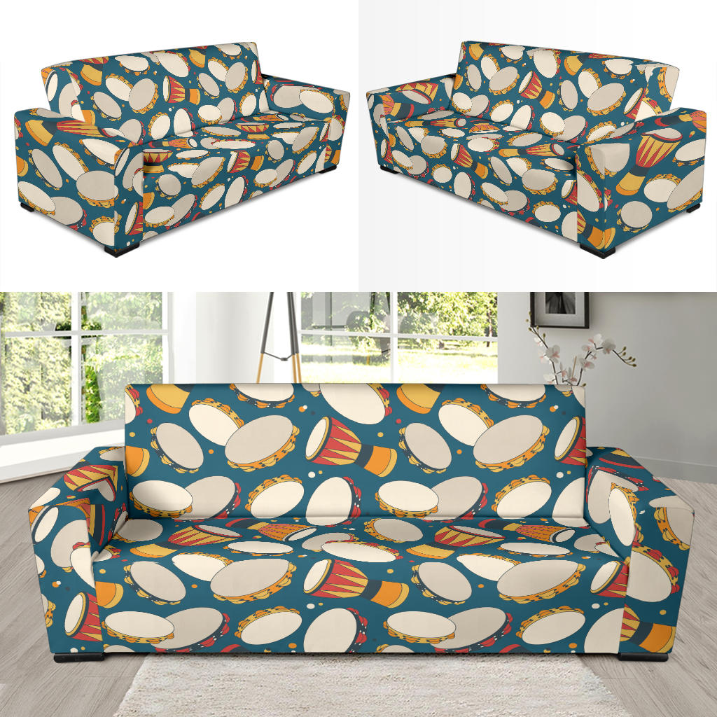 Tambourine Pattern Print Design 01 Sofa Slipcover