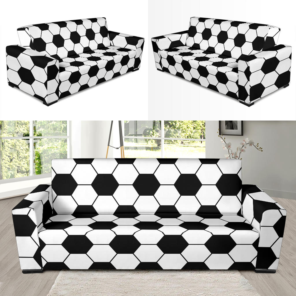 Soccer Ball Texture Print Design LKS303 Sofa Slipcover
