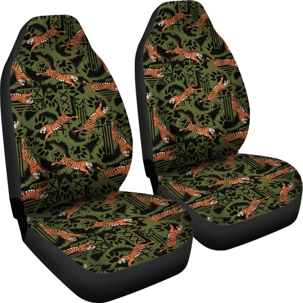 Tiger Pattern Print Design LKS303 Car Seat Covers