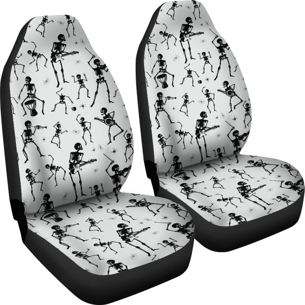 Skeleton Music Player Print Design LKS303 Car Seat Covers