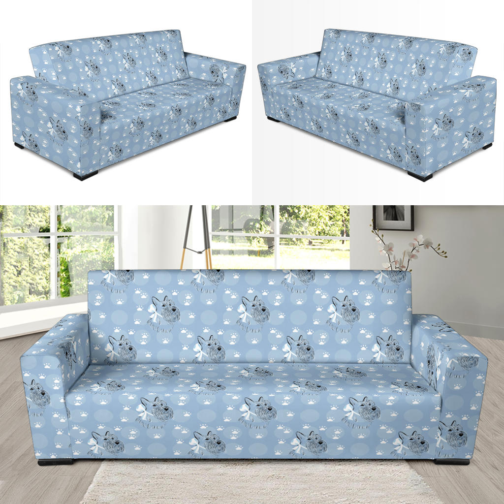 Scottish Terriers Print Design LKS308 Sofa Slipcover